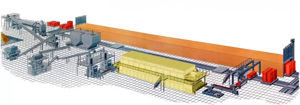 Завод по производству керамического кирпича полусухого прессования